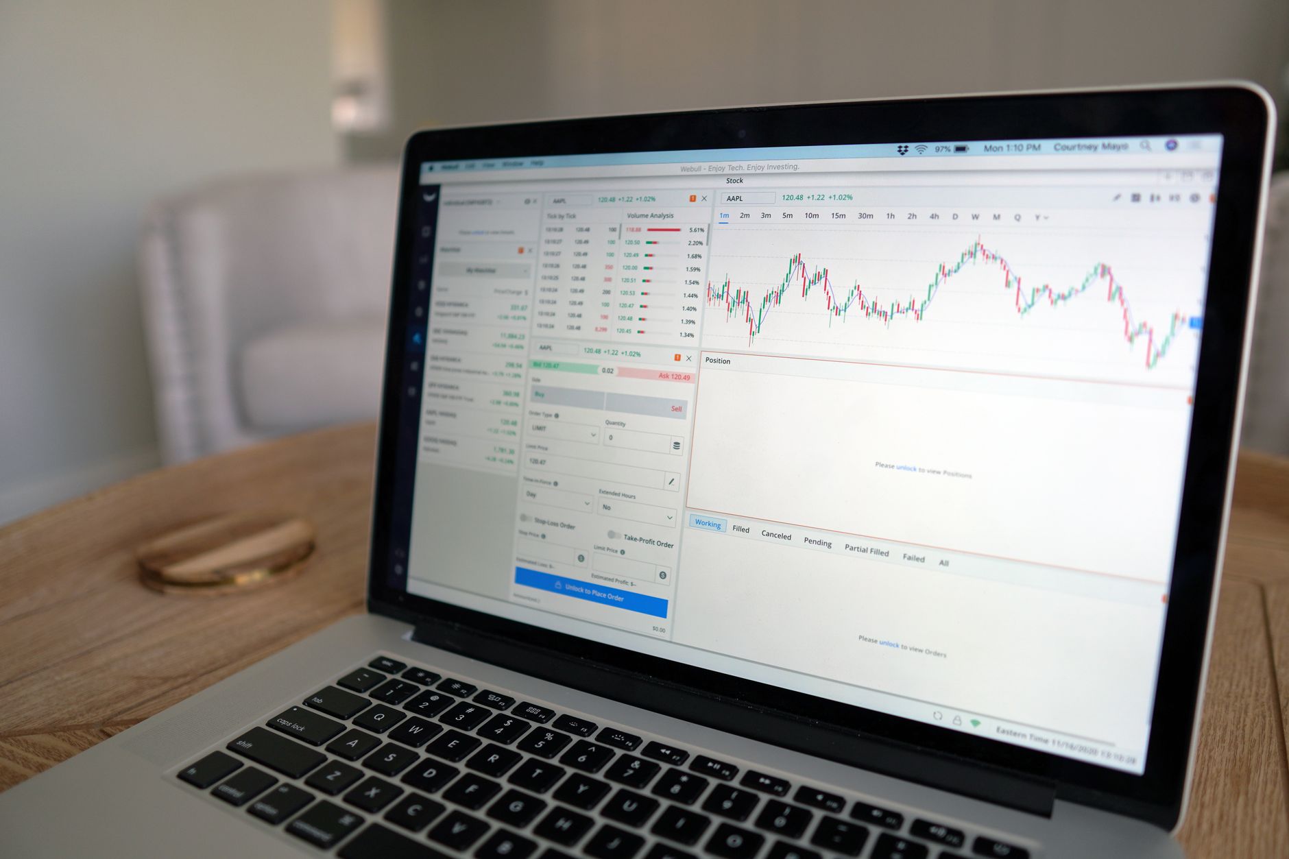 A trader viewing a Discord community for prop firm members on a desktop screen